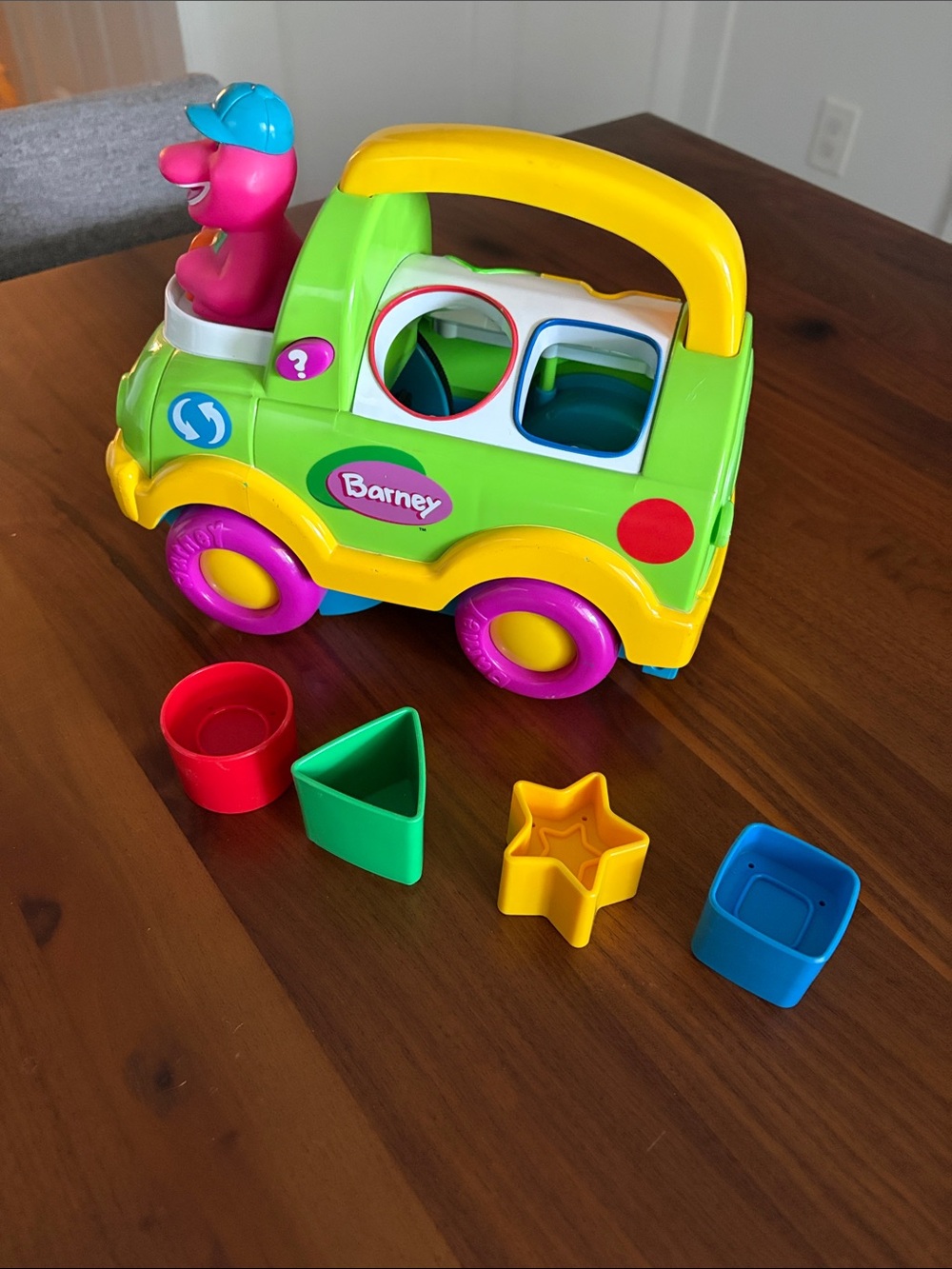 Vintage Barney Shape Sorter Toy
